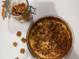 Tarte fine poires, roquefort et noix