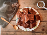 Délicieux brownie sans gluten, allégé mais gourmand