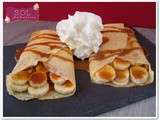 Crêpes banane et confiture de lait - Crepes de banana e doce de leite