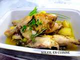 Cuisses de Poulet fermier aux olives vertes