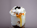 Dessert chantilly dattes caramel