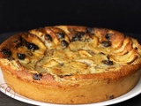 Clafoutis aux pommes, pruneaux et cranberries