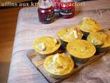 Muffins aux knackis et roquefort