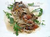 Tagliatelles chataigne & champignons - recette toscane