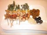 Brochettes d'Espadon avec brindilles de Romarin