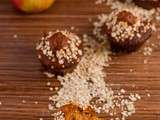 Muffins aux flocons d’avoine, pommes et caramel