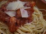 Spaghettis all'amatriciana