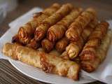 Cigares marocains aux amandes, miel, eau de fleurs d'oranger