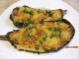 Aubergines farcies aux trois fromages