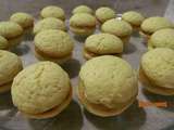 Biscuits au citron et lemon curd, comme des Whoopie pies