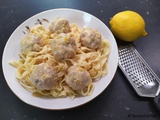 Boulettes en sauce crémeuse au citron