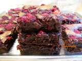 Brownie chocolat-framboises