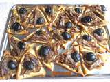 Mini pissaladières aux olives noires