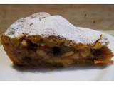 Tourte aux pommes façon strudel à la pâte brisée sucrée