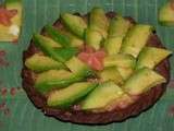 Tarte avocat-fraise