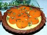 Tartelettes carottes et creme au thym