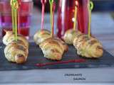 Croissants feuilletés au saumon fumé