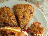 Scones aux fraises, citron & graines de chia