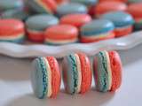 Macarons tricolores bleu blanc rouge