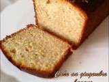 Cake au gingembre, à la banane et au sirop de mandarines