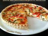 Quiche aux poivrons,courgette et mozzarella