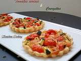 Tartes fines aux tomates cerises,courgettes et fromage ; Saveurs d'italie