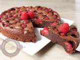 Fondant au chocolat et aux framboises