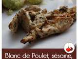 Blanc de Poulet, sésame, citron cuit au four