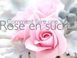 Comment faire une rose en pâte à sucre en vidéo