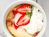 Mug Cake Fraises