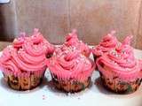 Cupcakes Framboises Topping Grenadine