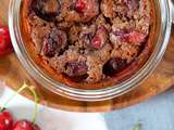 Clafoutis cerises et chocolat