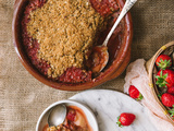 Crumble fraise et rhubarbe