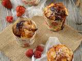 Muffins fruits rouges et chocolat blanc