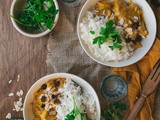 Poulet curry et lait de coco