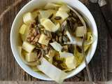 Salade d’endive, fromage et vinaigrette aux noix