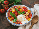 Salade de tomate mozzarella burrata