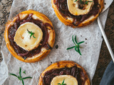 Tartelettes aux oignons caramélisés et chèvre