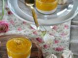 Verrine au fromage blanc, mangue et meringue