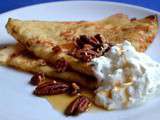 Crêpes aux Noix de Pécan et Sirop d'Erable