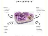 Fiche Lithothérapie : l’Améthyste