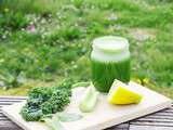 Jus de fanes de radis, kale et citron #vegan