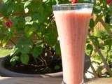 Smoothie à la fraise, la banane et aux graines de chia – Vegan