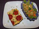 Gratin de courgettes lardons tomates