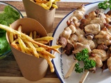 Brochettes de Porc & Frites Allumettes