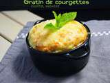 Gratin de courgettes, ricotta, menthe