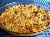 Crumble pomme banane maison. Une recette de dessert gourmand