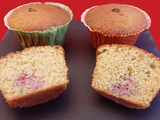 Muffins pistache framboise. Une recette de petits gâteaux aux fruits rouges hyper rapide