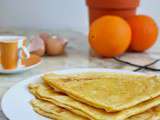 Crêpes parfumées aux zestes d'oranges