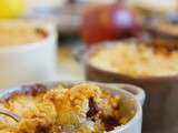 Crumble pommes-poires-chocolat